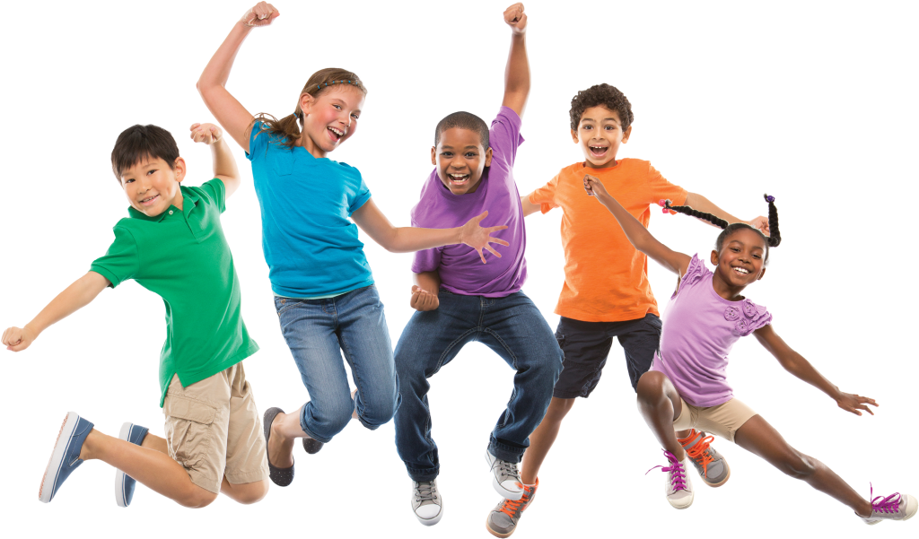 enfants qui sautent