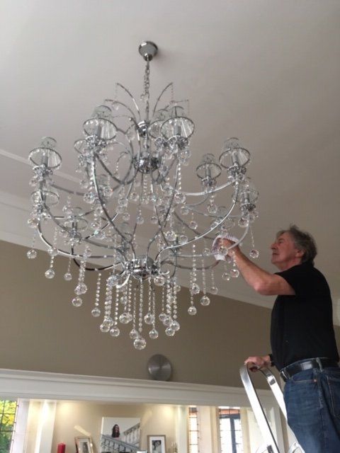 Chandelier cleaning