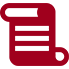 A red icon of a scroll with three lines on it.