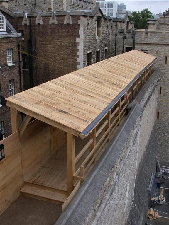 Historic wall timber work