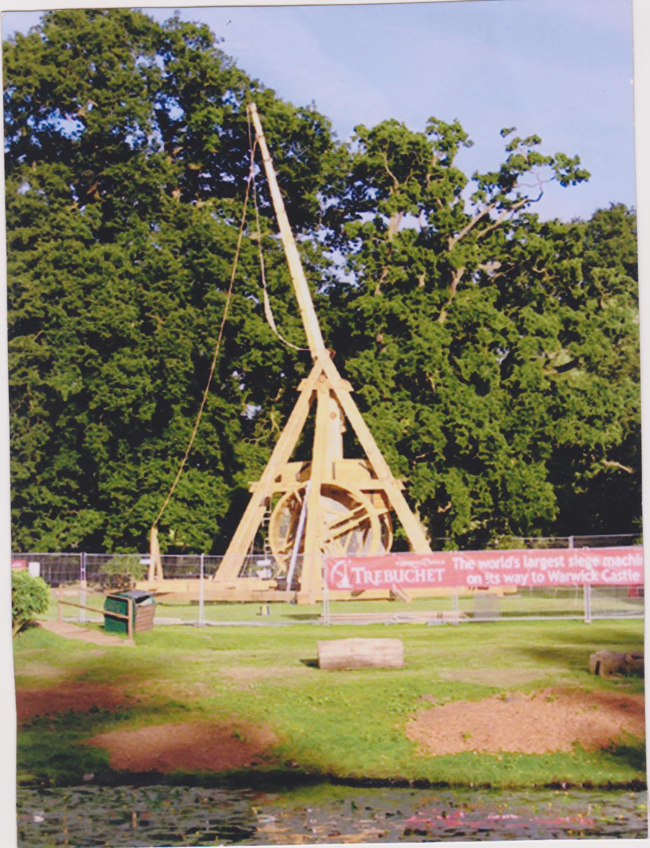 Large wooden trebuchet