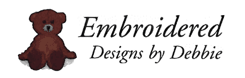 Embroidered designs by Debbie