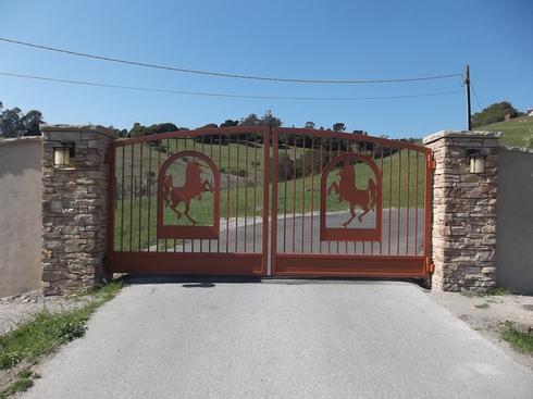 Ornamental Iron Fence Installation — Aromas, CA — Central California Ornamental Iron Ornamental Iron Fence Installation — Aromas, CA — Central California Ornamental Iron
