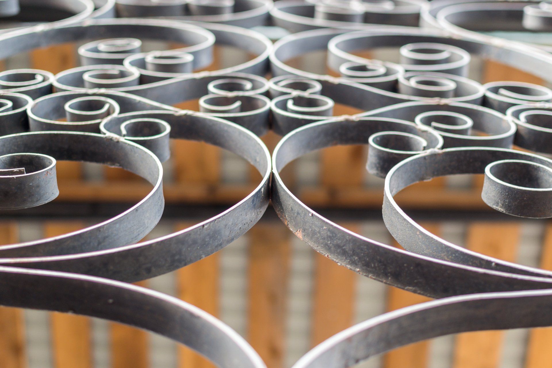 Closeup Details of a Black Wrought Iron Fence — Aromas, CA — Central California Ornamental Iron Closeup Details of a Black Wrought Iron Fence — Aromas, CA — Central California Ornamental Iron