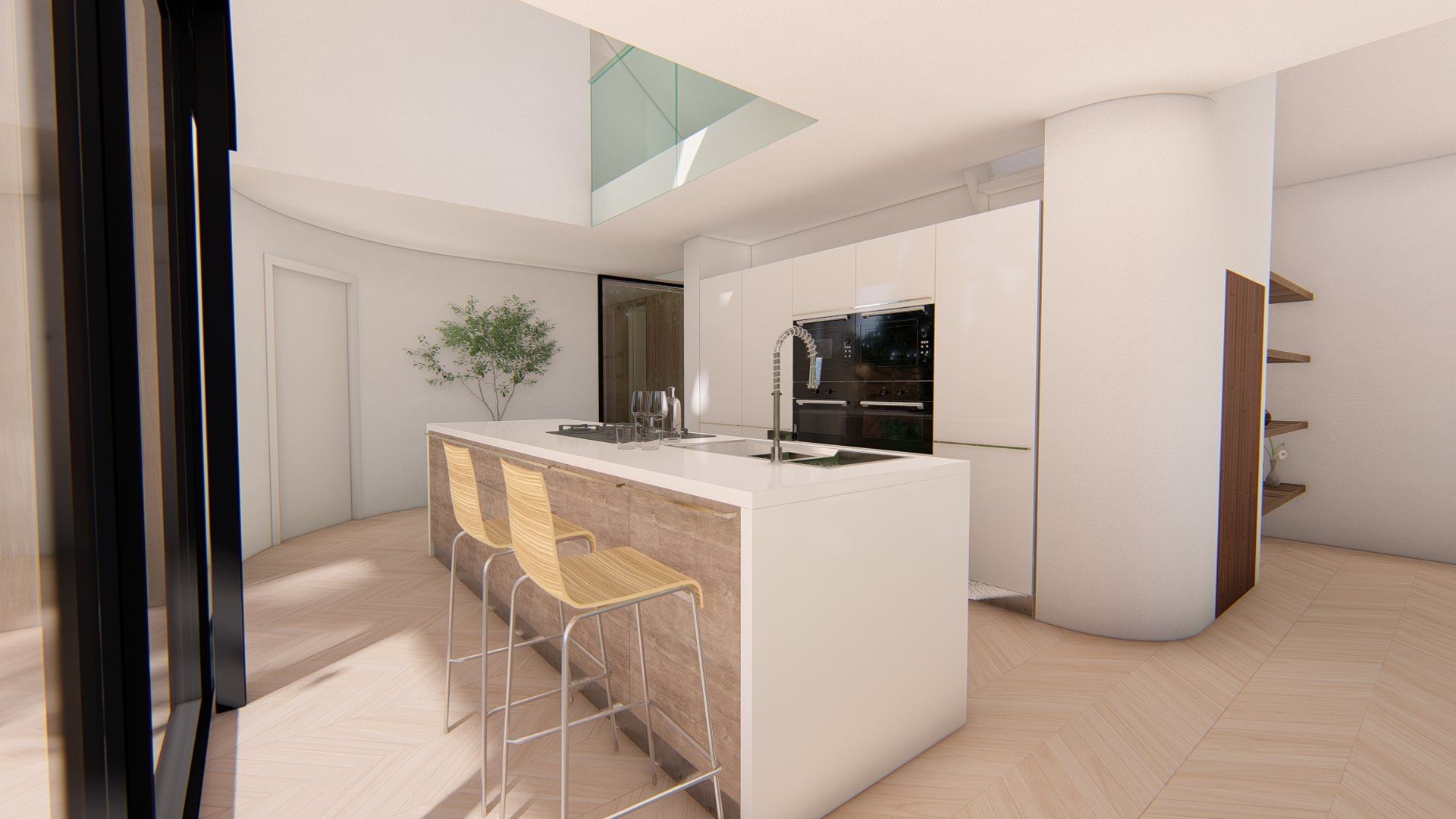 Ontwerp, Duurzame woning, De architecten van Nu, houtbouw, Huizenhoog, Schuurwoning