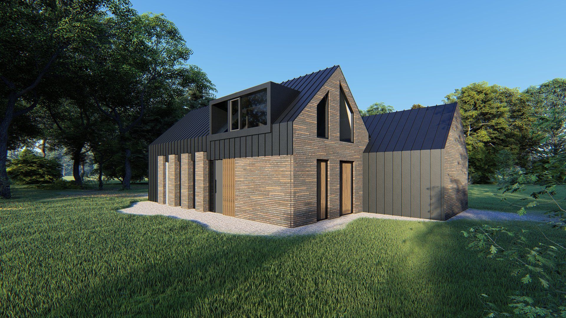 Ontwerp,duurzaam, schuurwoning, Sint Oedenrode, De architecten van Nu, Huizenhoog, houtbouw, HSB, CLT