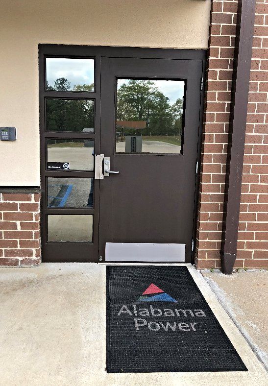 Business Tint Clanton — Front Door With Windows in Clanton, AL Office Tint Clanton — Front Door With Windows tinted in Clanton, AL