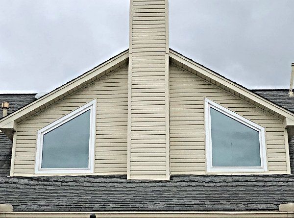 Skylight windows tinted - home window tint installed in Montgomery. Upper windows tinted in 2018