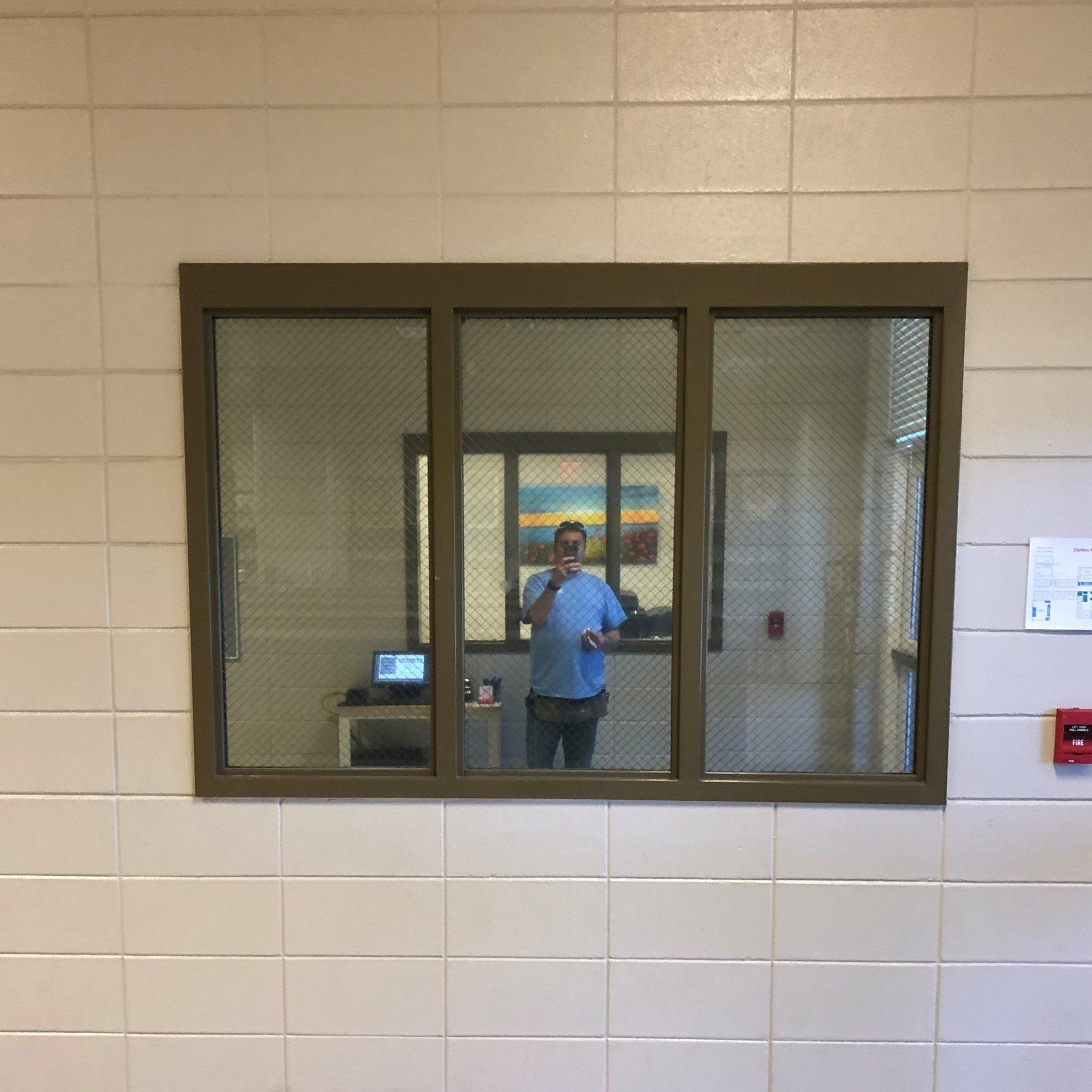 privacy tint installed at Clanton middle school  on 4.16.2019