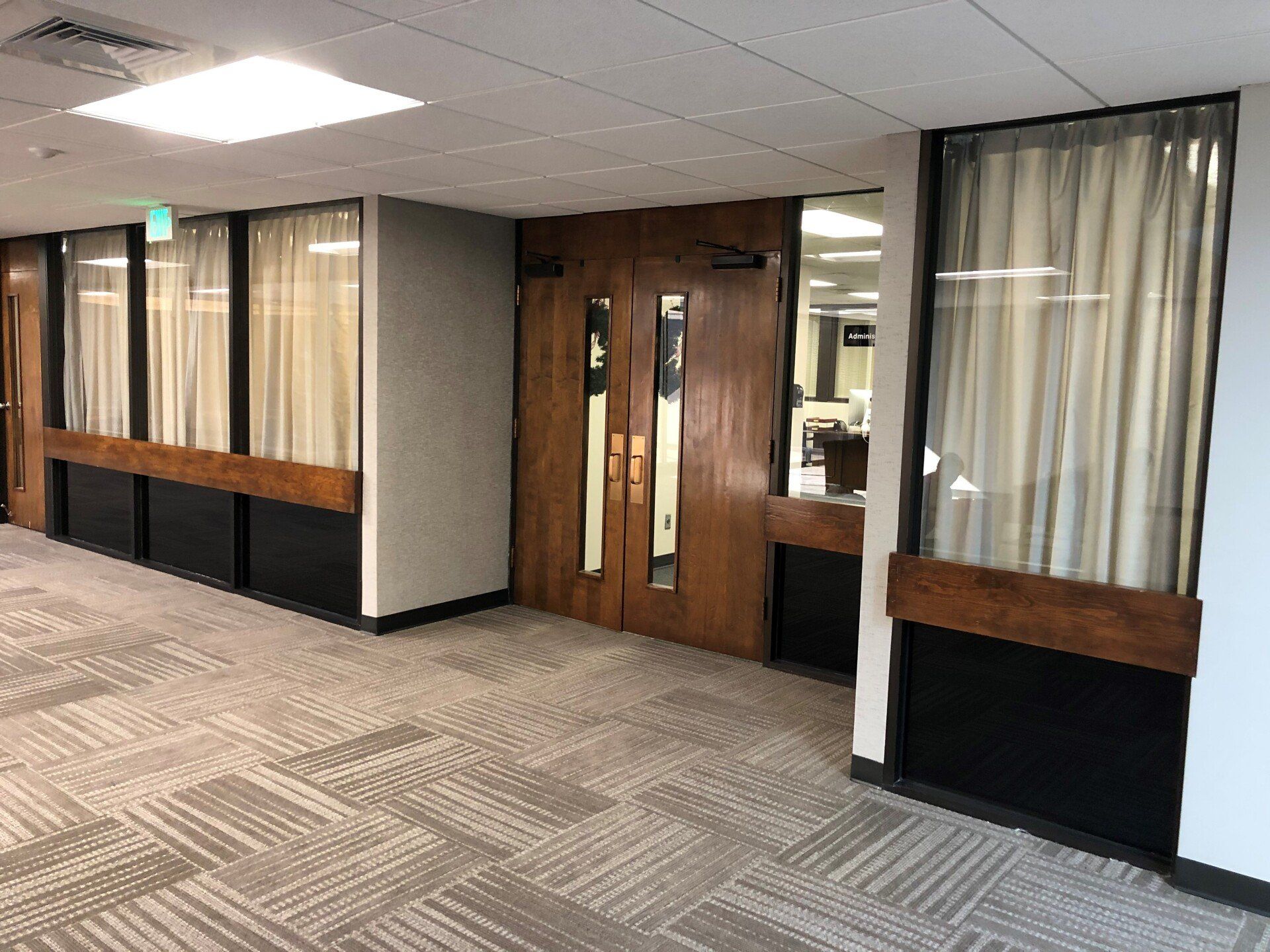 SPF Decorative Tint created the perfect look to compliment the curtains and complete the desired appearance inside this Library in AL