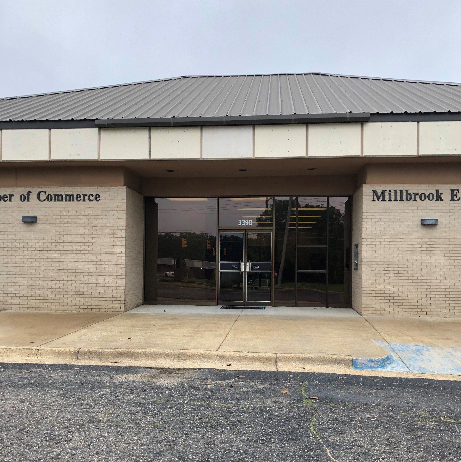 storefront window tint installed at Millbrook City of Commerce and Economic Development on 5.9.2019