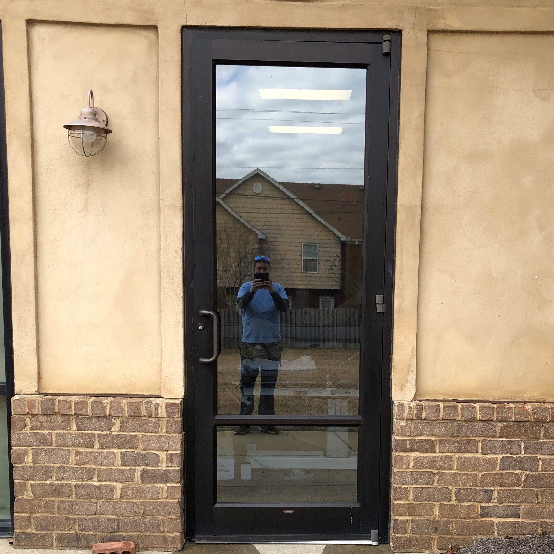 professional business office showing SPF window tint installed at Promise Physical Theropy on 1.22.2019 in Prattville Alabama - SPF tint installed to Promise PT office glass in Prattville, AL