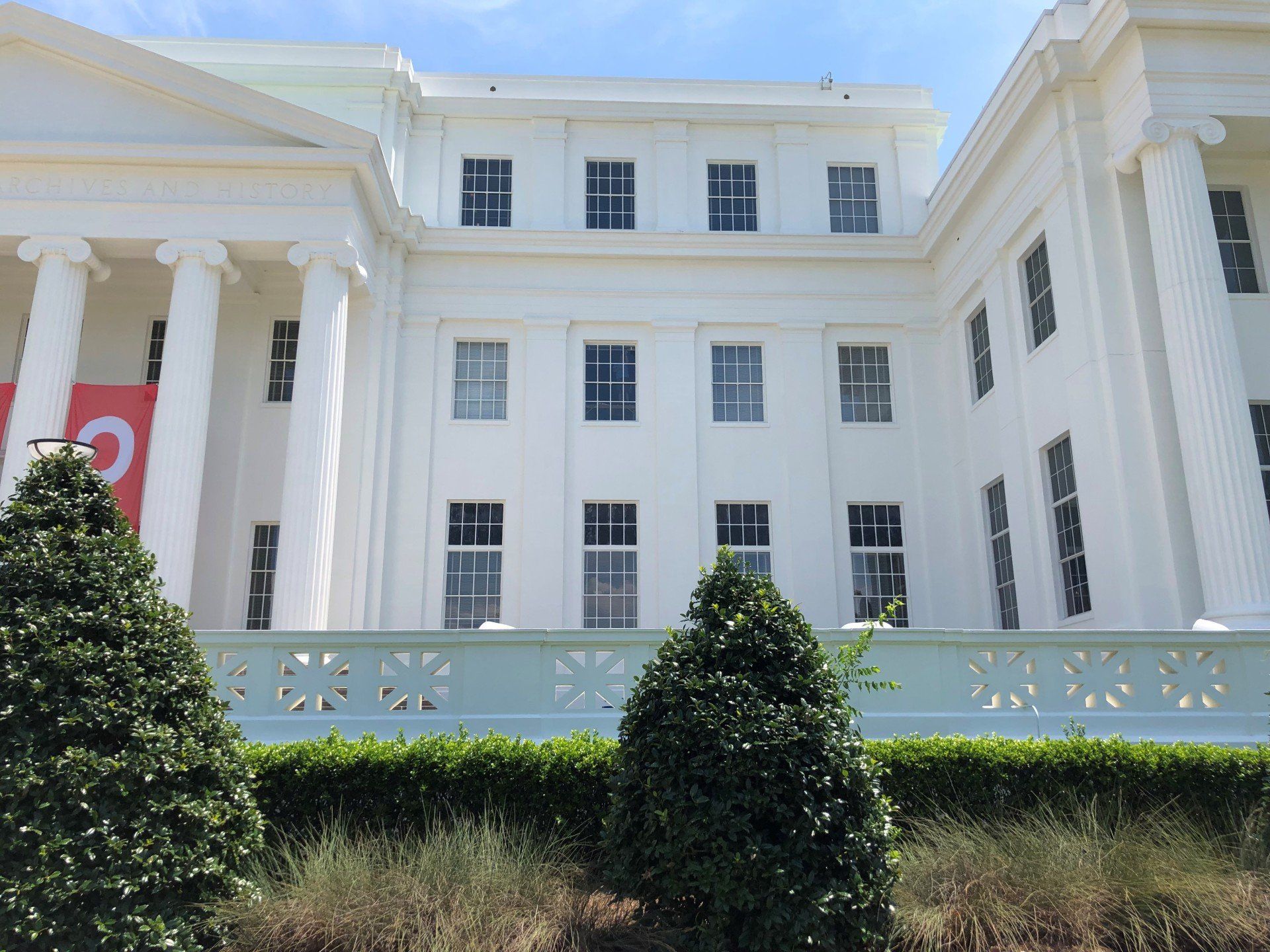 Before SPF Tint installed on 7.9.2019 - business tint at Alabama Archives and History in Montgomery, AL