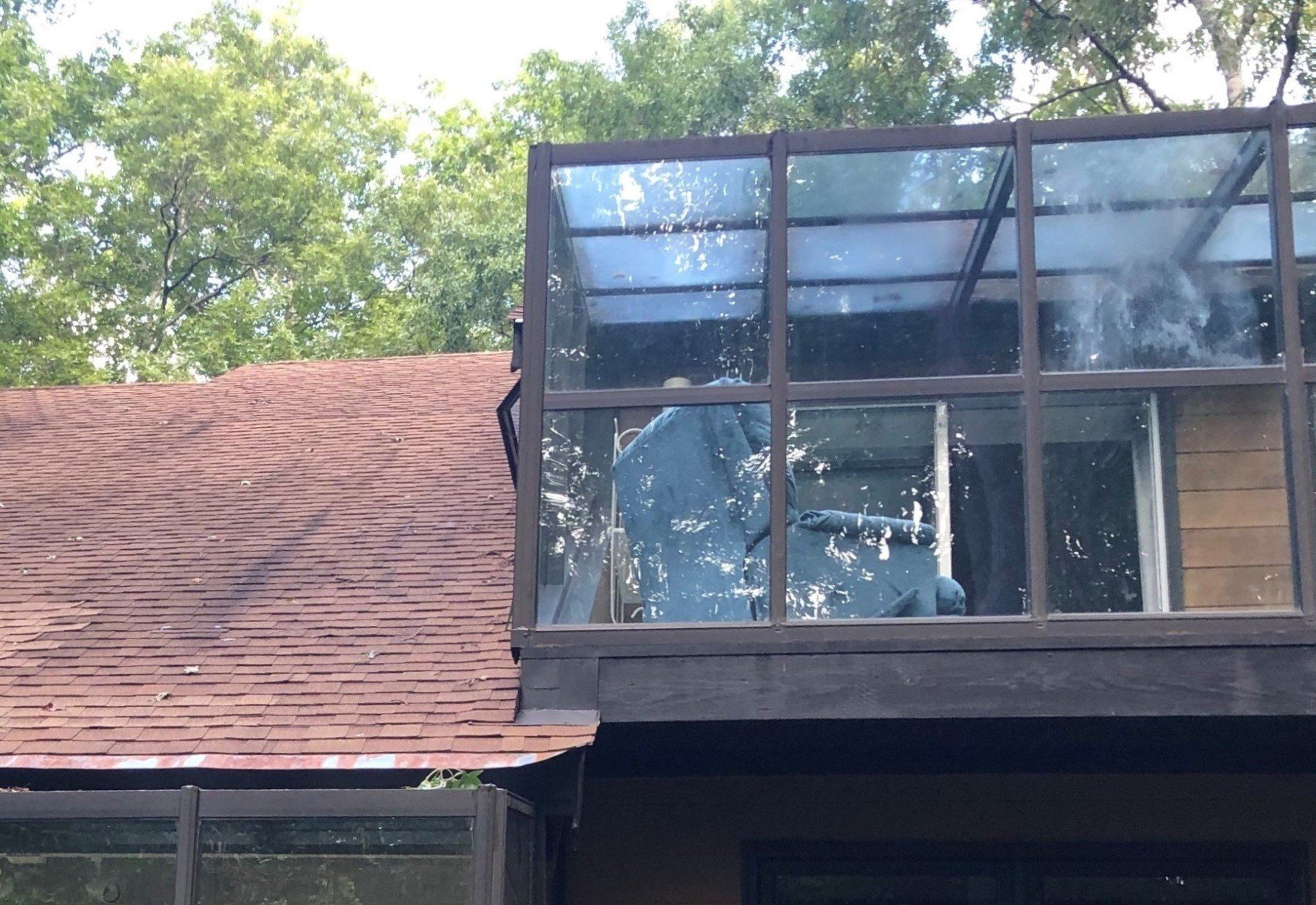 professional tinting service in Auburn AL - home windows were tinted in the solarium room of this Auburn, AL home.