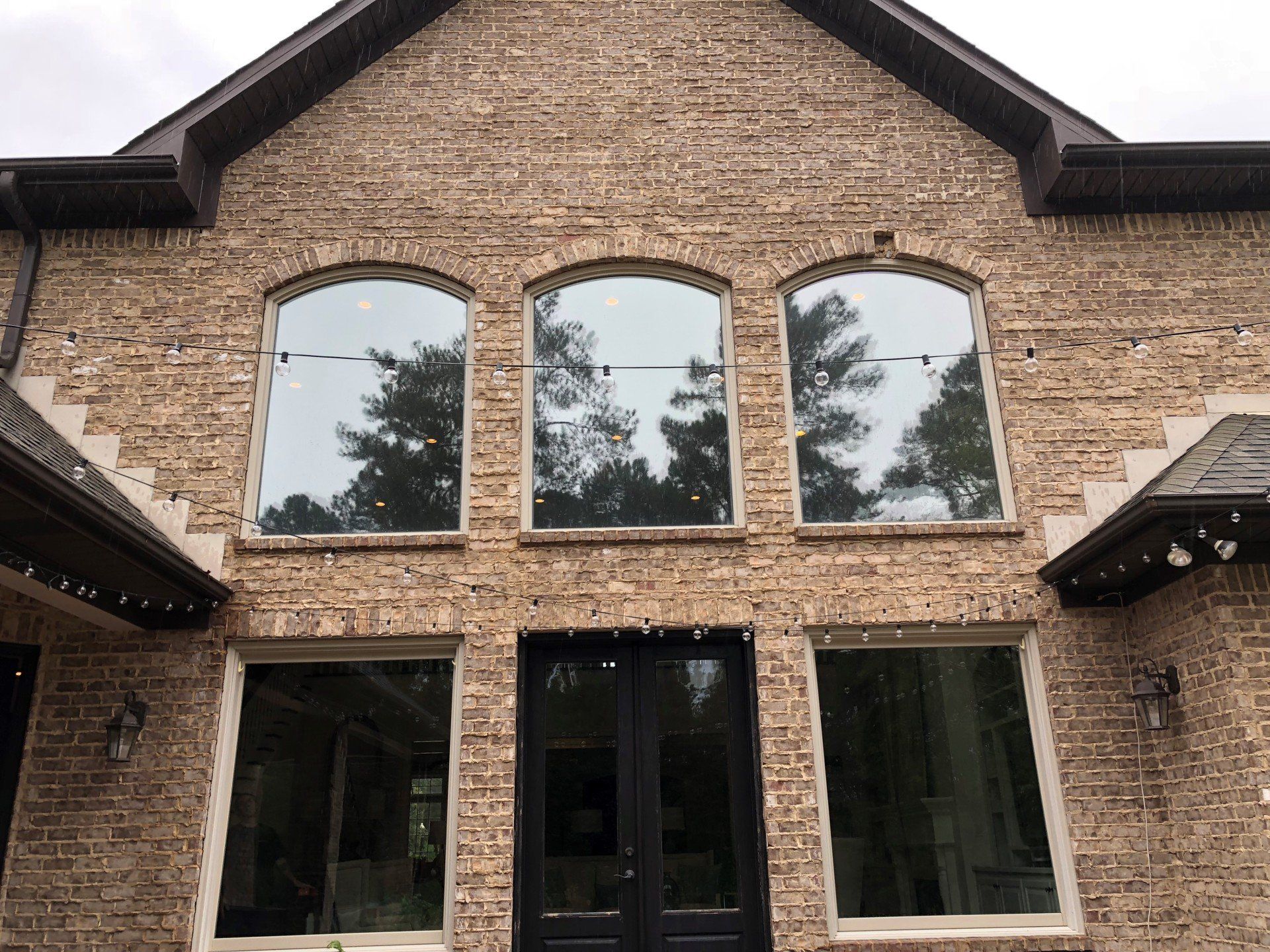 During home tint installation in Selma, AL - Upper windows tinted - SPF Tinting Greenville