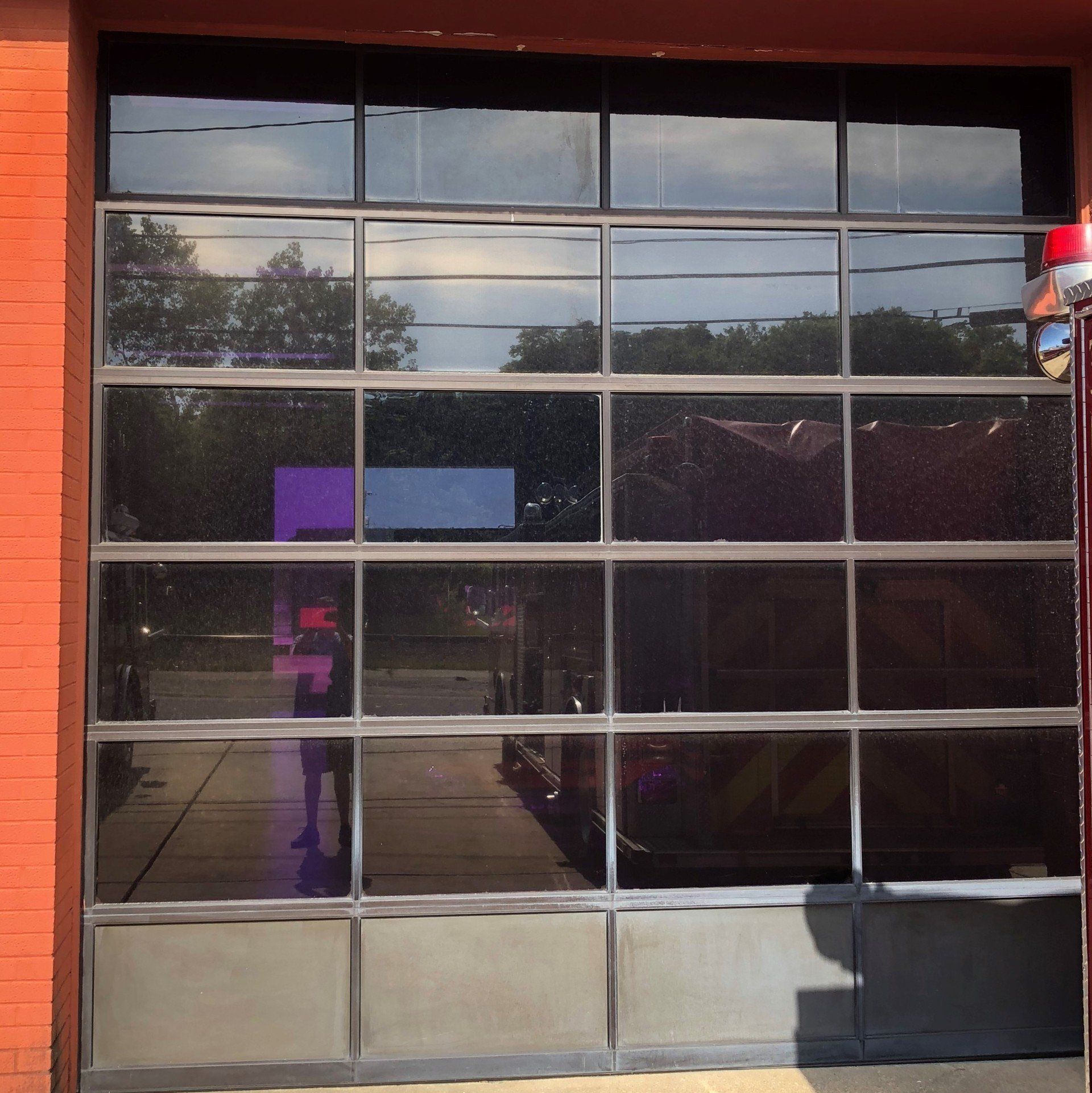 Montgomery Fire Rescue - BEFORE the generic tint was removed and SPF Quality Tint installed in Montgomery, AL