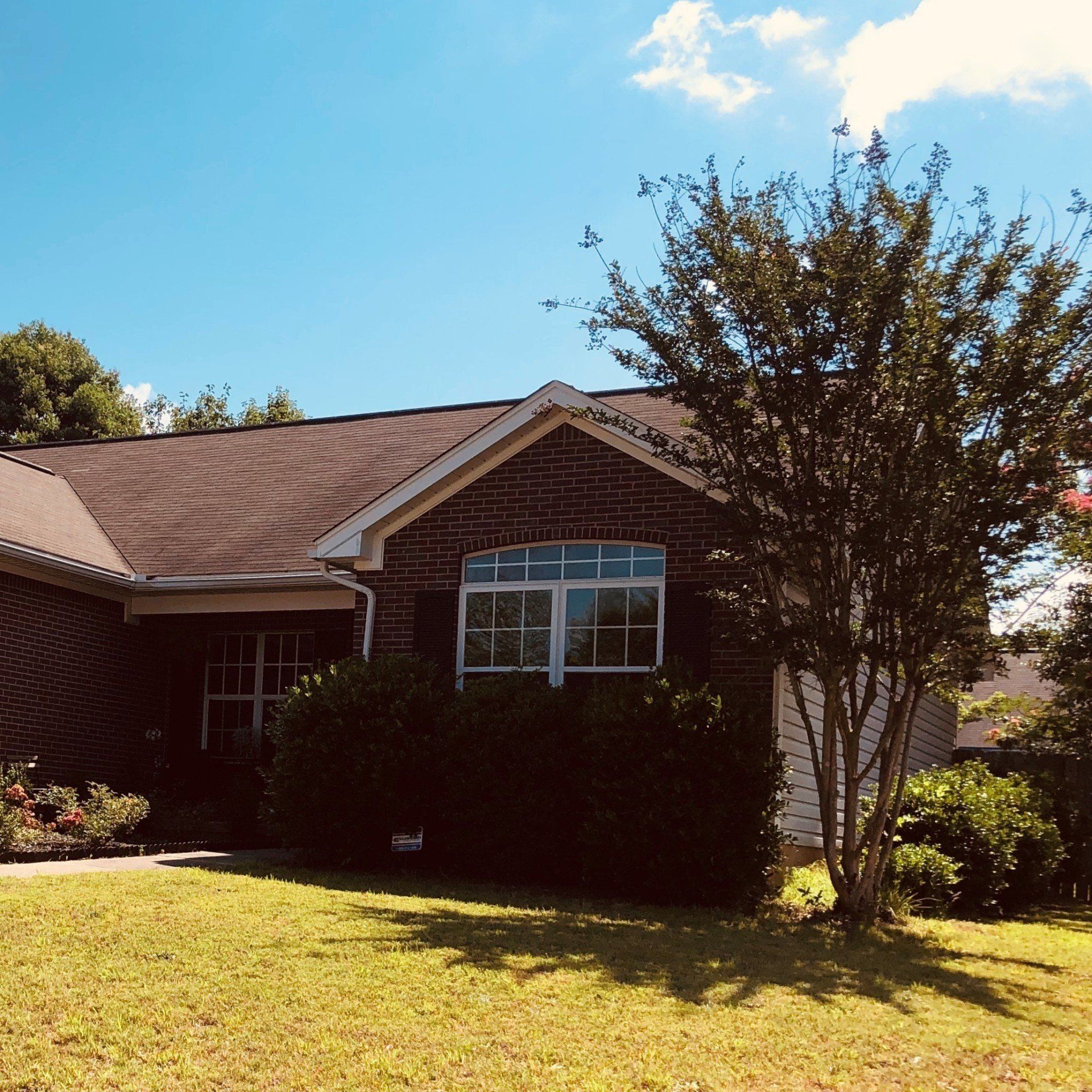 Home tint in Auburn AL - SPF Rose tint blocks record heat from entering the glass windows of this home in Auburn, AL