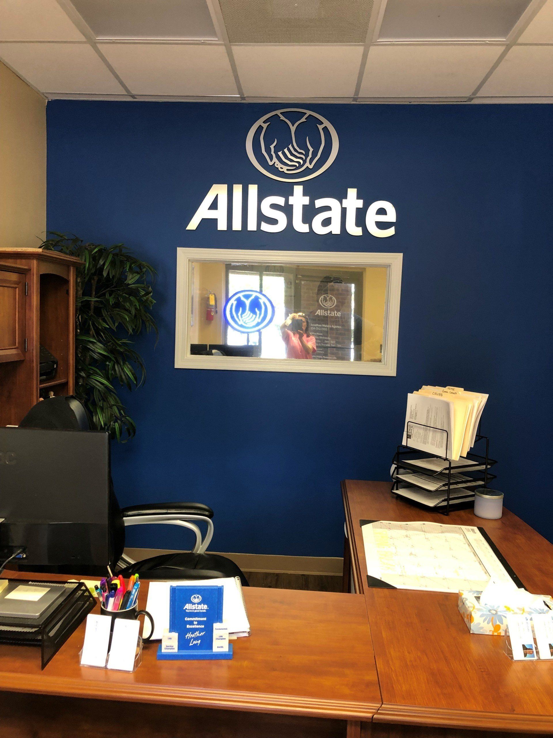 The window glass from the inner office was 1-way mirror tinted for privacy at Allstate business in Prattville, AL The window glass from the inner office was 1-way mirror tinted for privacy on 3.22.2019, at Allstate business in Prattville, AL