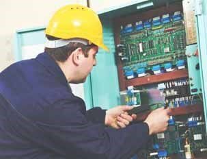Electrician checking current at power line box - Electricians, electrical contractor in Goodhue, MN