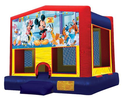 mickey, minnie mouse and friends jump