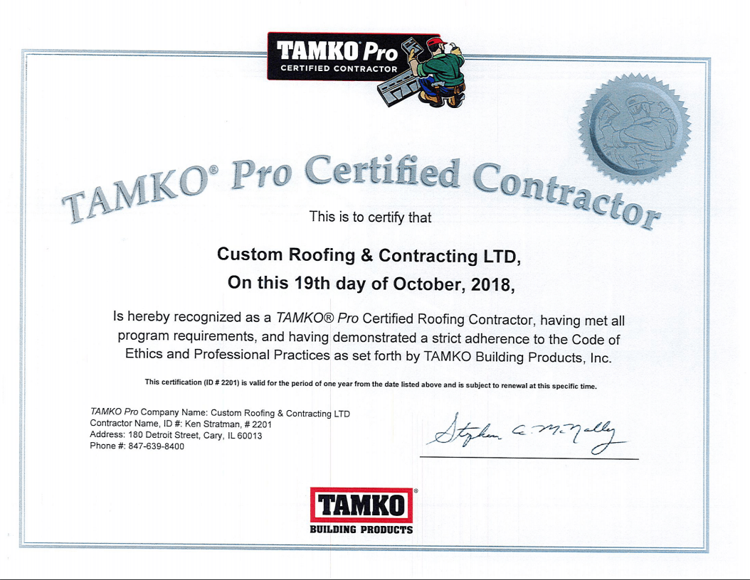 Certifications