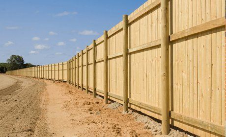wooden fencing