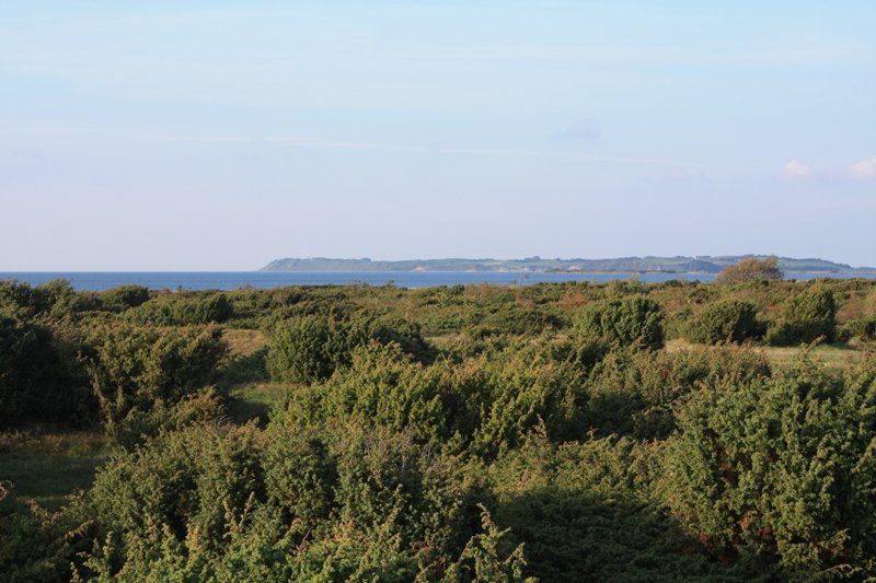 Smuk udsigt over stranden og havet.