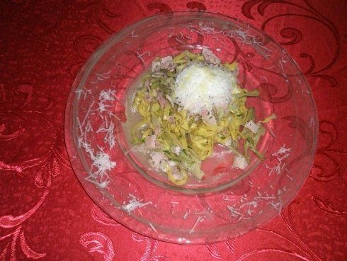 primo piatto con pasta lavorata a mano