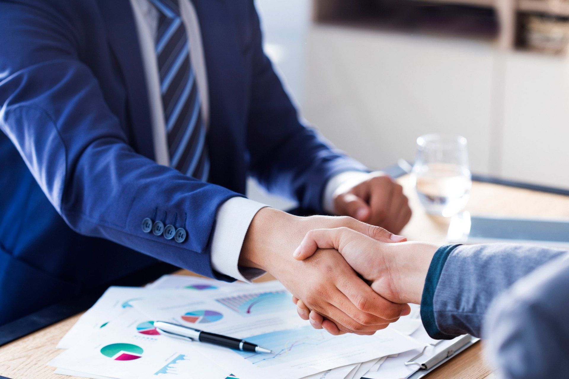 Accountant Hand Shaking With Client — Hialeah, FL — All Accounting Services Accountant Hand Shaking With Client — Hialeah, FL — All Accounting Services