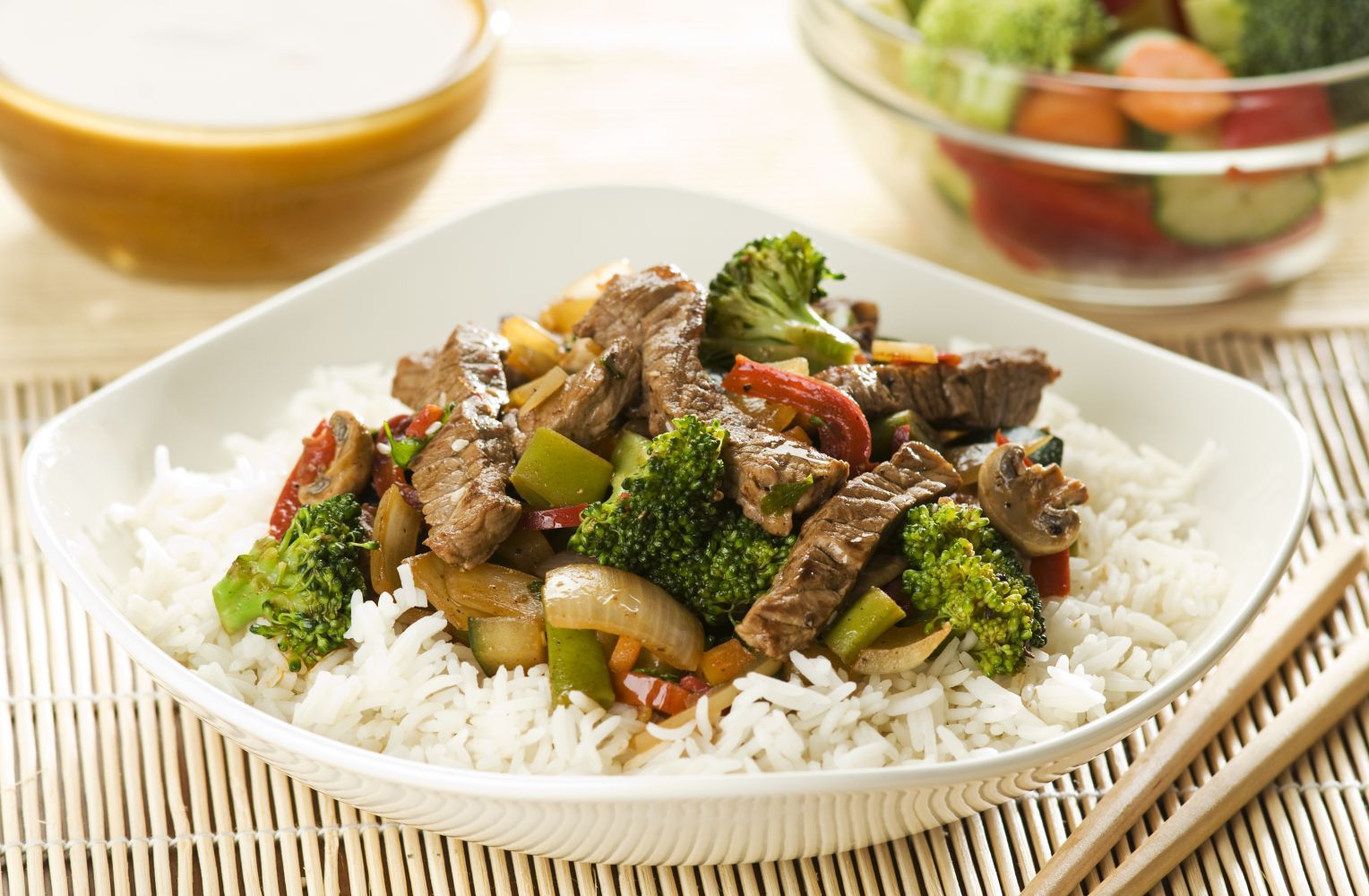 Rice and stir fry