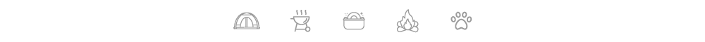 camping sites features as icons