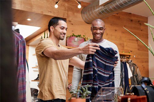 Men Looking For Clothes — Denham Springs, LA — Denham Finance, Inc.
