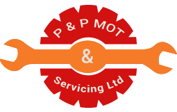 Logo P & P M O T Servicing Logo