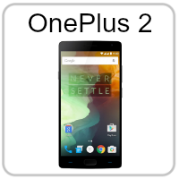 A picture of a oneplus 2 cell phone on a white background.