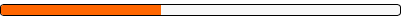 An orange and white battery with a shadow on a white background.