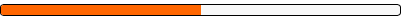 A close up of an orange and white eraser on a white background.