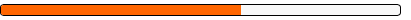 An orange and white eraser on a white background.