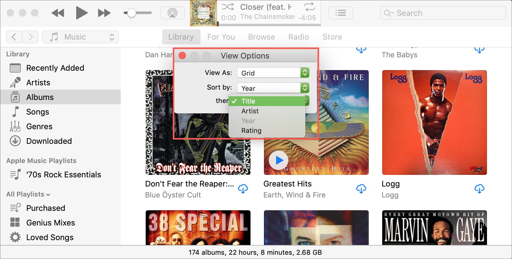 A computer screen shows a selection of music including one called 38 special