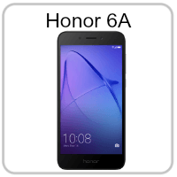 A picture of a honor 6a cell phone on a white background.