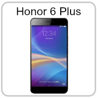 A picture of a honor 6 plus cell phone on a white background.