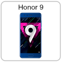 A picture of a honor 9 cell phone on a white background.