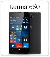 The lumia 650 is a microsoft cell phone with a windows operating system.
