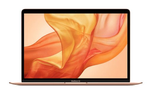 A laptop with a picture of a cloth on the screen