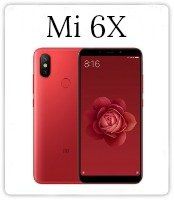 Xiaomi mi 6x is a red smartphone with a rose on the screen.
