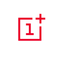 A red OnePlus logo, consisting of the number 