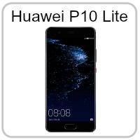 A picture of a huawei p10 lite phone on a white background.