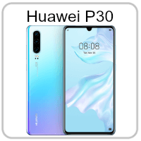 A picture of a huawei p30 phone on a white background.