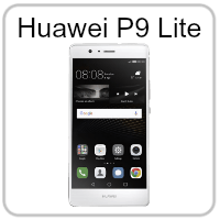A picture of a huawei p9 lite phone on a white background.