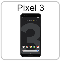 A picture of a pixel 3 phone on a white background.