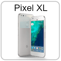 A pixel xl cell phone is shown on a white background.
